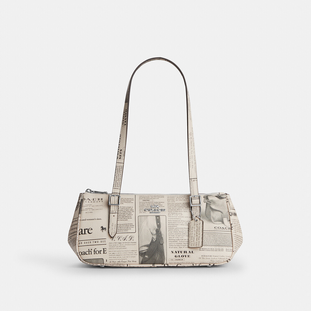 Coach Outlet Asher Shoulder Bag With Newspaper Print
